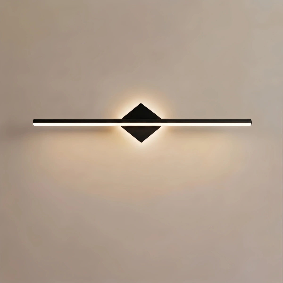 Arcato Minimalist Linear Vanity Light Black/Gold Metal for Bathroom/Bedroom