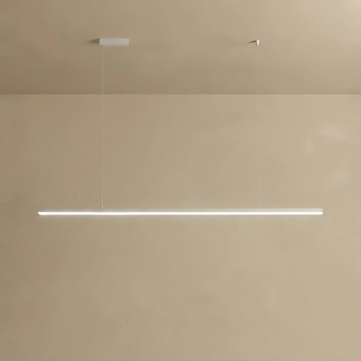 Arcato Modern LED Pendant Light – White/Black Metal/Glass for Dining Room