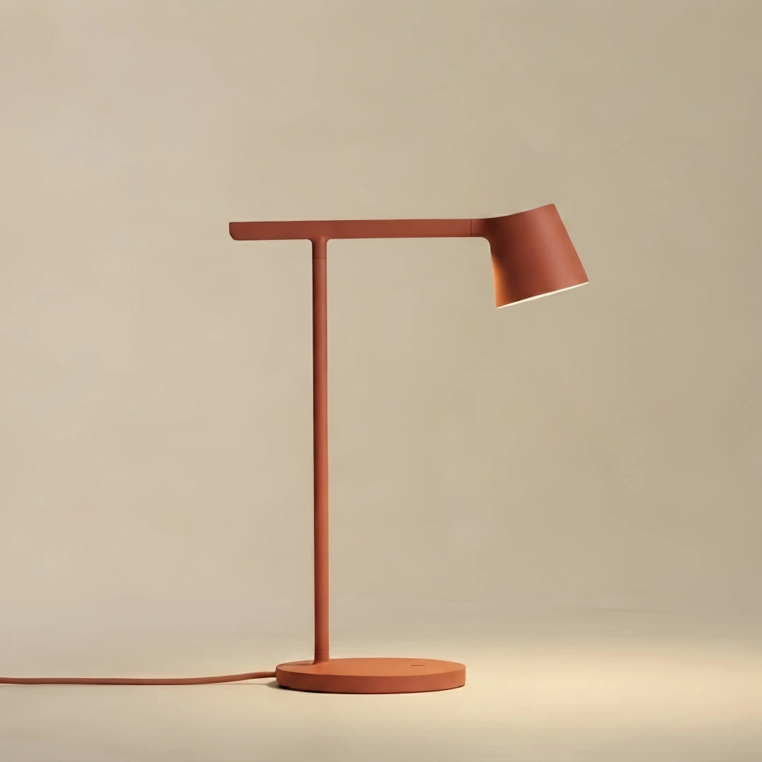 Minimalist Adjustable Table Lamp — Opal Acrylic for Study