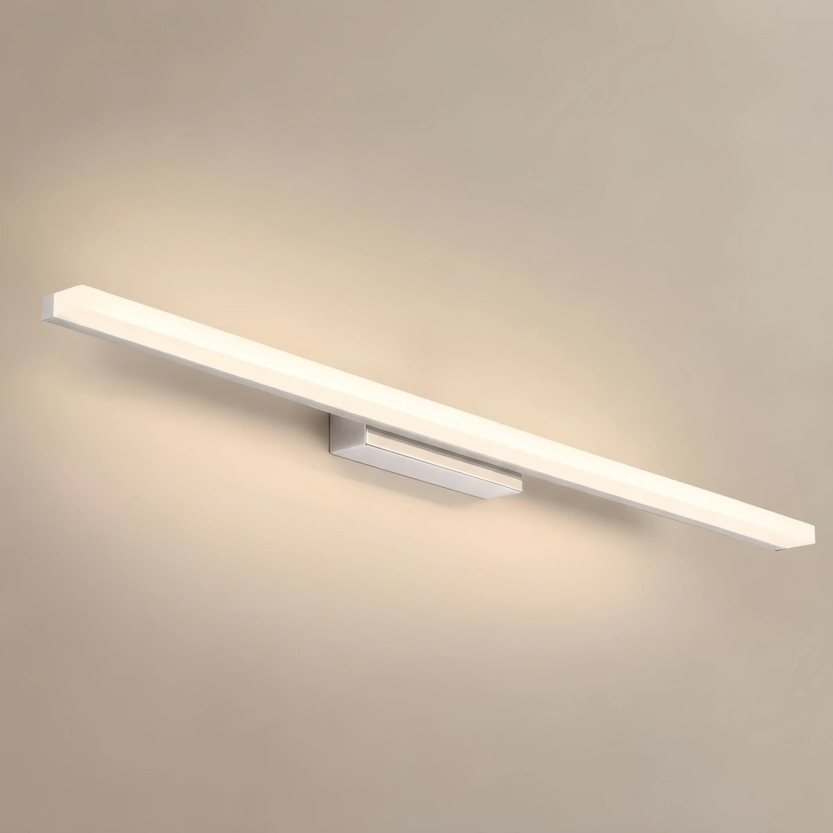 Arcato Minimalist Linear Vanity Wall Lamp – IP44 Metal in Black/Chrome Bathroom