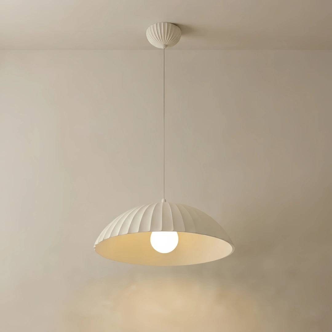 Crema Modern Single-Head Pendant Light -- Gypsum for Dining Room