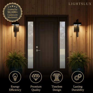 Arcato Minimalist Outdoor Wall Sconce - Waterproof Light in 3 Size for Outdoor