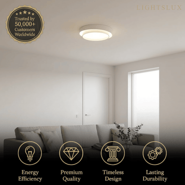 Contemporary Cylinder Ceiling Light — Matte Neutral LED for Living Room