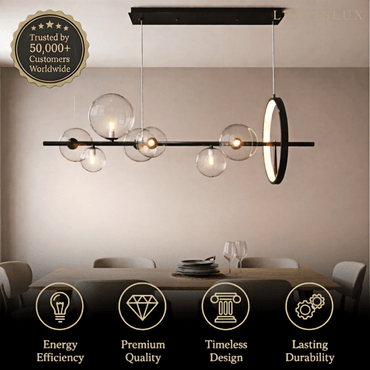 Nebula Minimalist Chandelier – Nordic Ceiling Light for Dining Room/KItchen Island