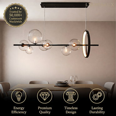 Nebula Minimalist Chandelier – Nordic Ceiling Light for Dining Room/KItchen Island
