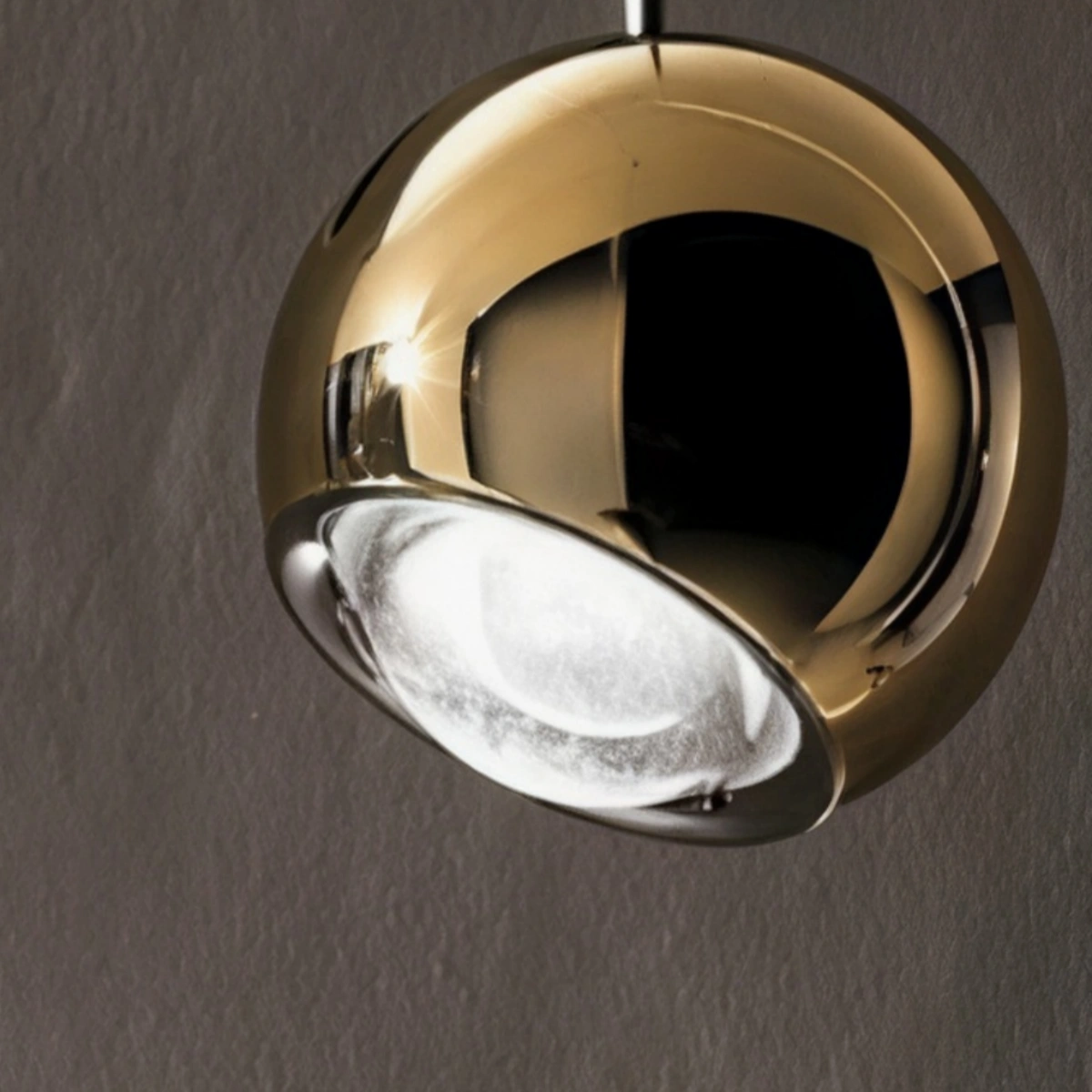 Lámpara Colgante Moderna de Bola Excelis Oro/Plata Metal/Acrílico para Dormitorio/Comedor
