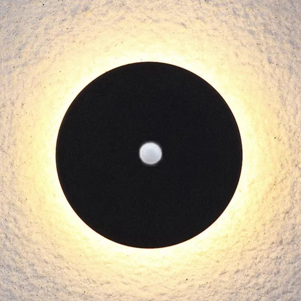 Solara Minimalist LED Outdoor Wall Lamp – Black/White Round/Square Porch Sensor Light