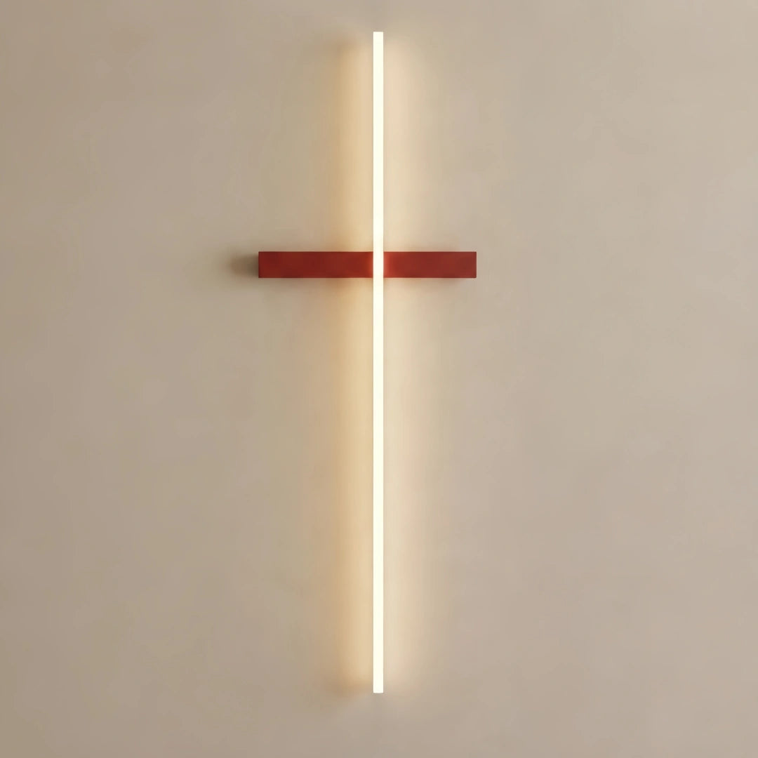 Arcato Minimalist Linear LED Wall Lamp – Black/White/ Red for Living Room