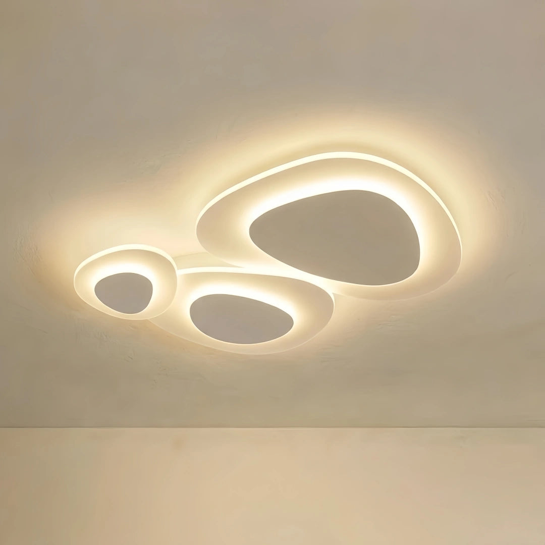 Crema Modern LED Flush Mount Ceiling Light – Nordic Metal Bedroom Fixture