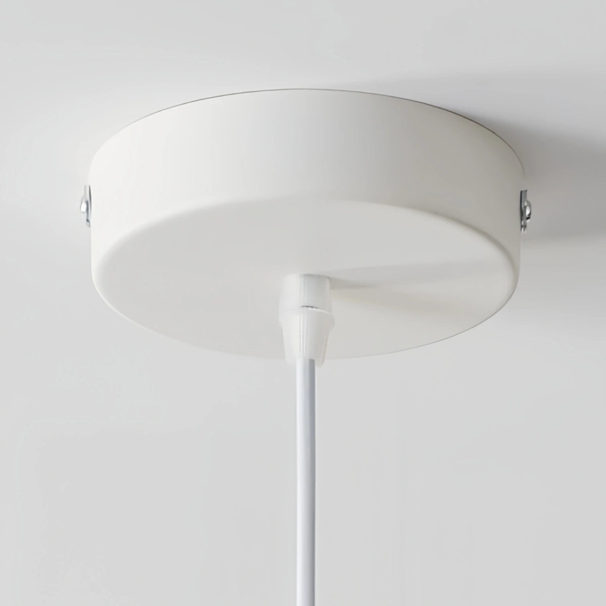 Lámpara colgante moderna de madera y cristal Crema — Pantalla cónica marrón para comedor