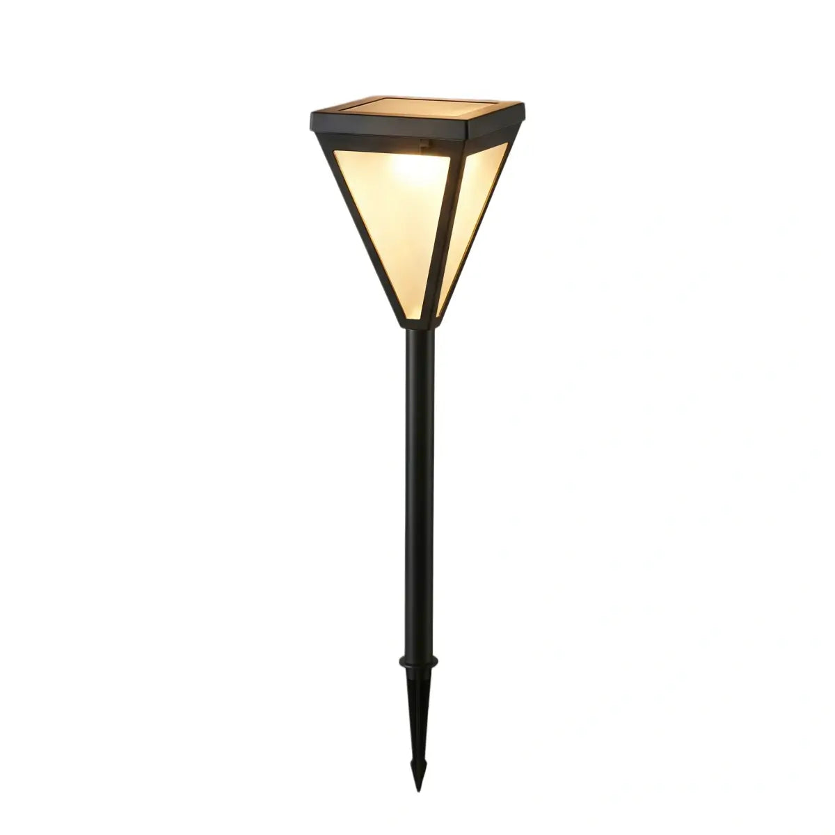 Lámpara solar moderna para exteriores Arcato - Diseño en metal negro