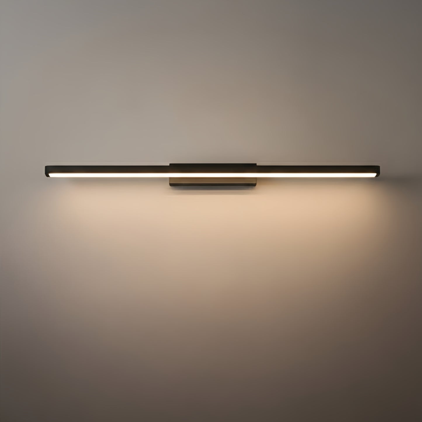 Arcato Moderne elliptische Wandleuchte – Schwarzes oder kaffeefarbenes Metall für Badezimmer/Schlafzimmer