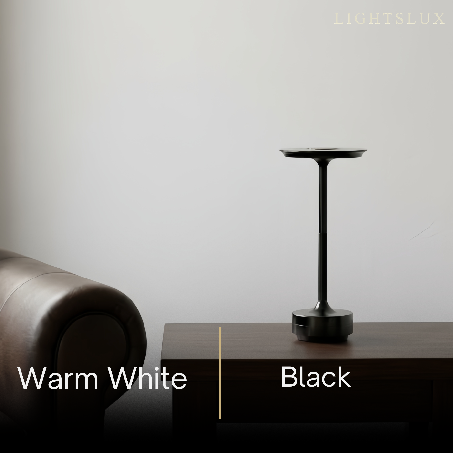 Lámpara de mesa recargable Arcato Modern – Intensidad regulable táctil y 3 temperaturas de color