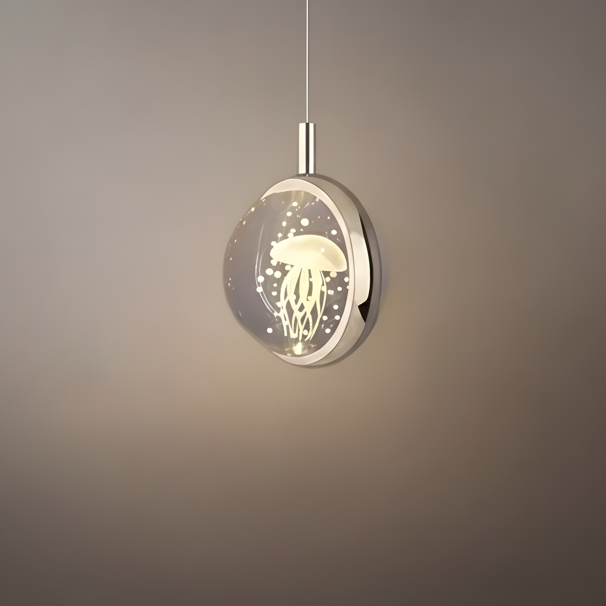 Art Deco Gold Pendant Light – Globular Metal/Crystal for Bedroom