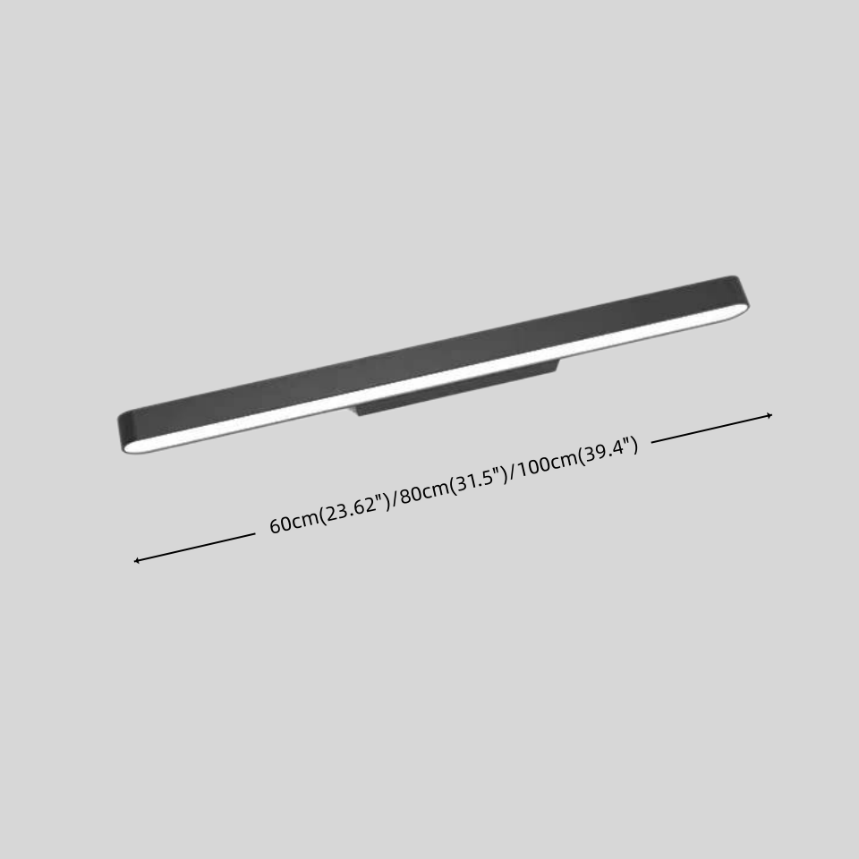 Aplique de pared minimalista de acero inoxidable cepillado -- Cobre/Cromo/Negro para salón/dormitorio