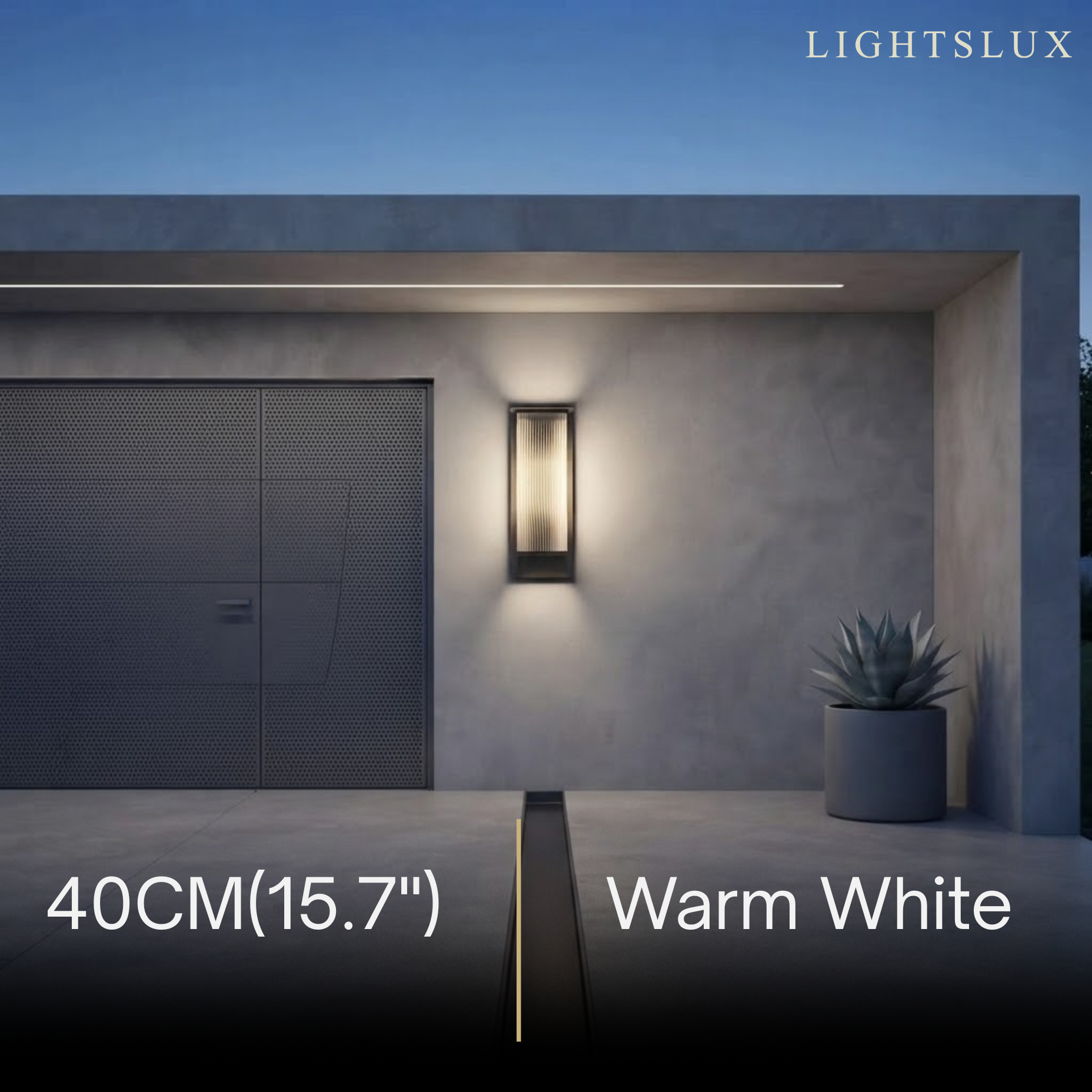 Irondale Industrial Rectangular LED Outdoor Wall Lamp – Waterproof Light for Courtyard