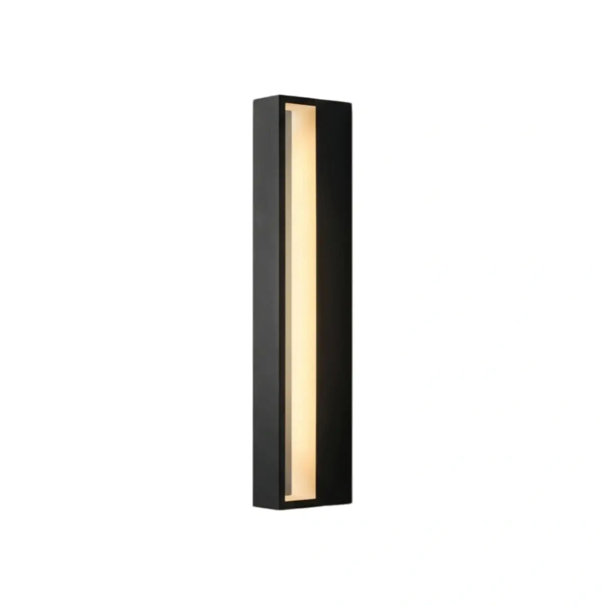 Aplique de pared exterior rectangular moderno Arcato – Luz con sensor de metal para jardín/patio