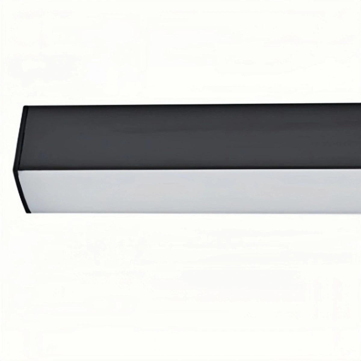 Lámpara de techo lineal LED minimalista Arcato - Negra para sala de estar