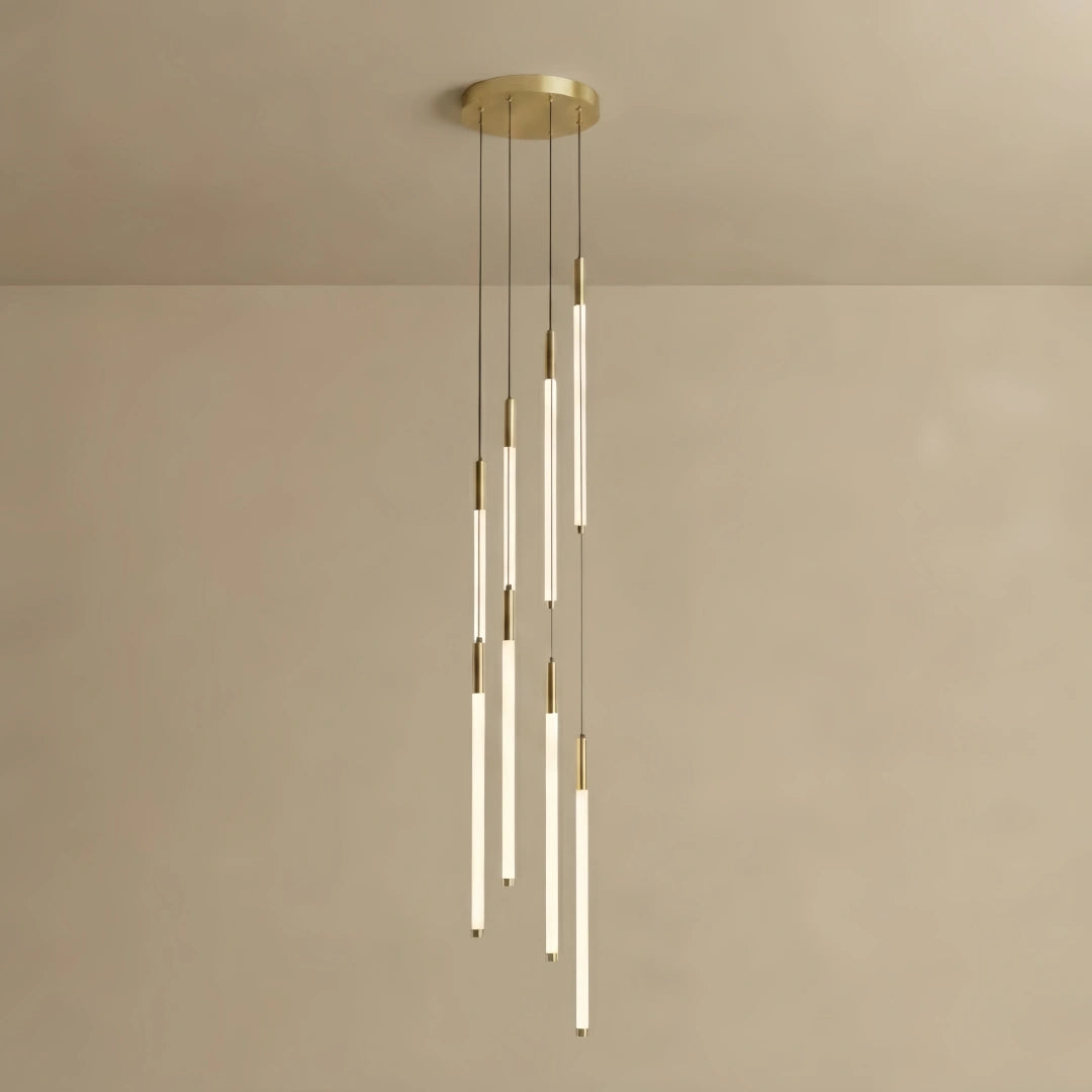 Nebula Multi-Tier Modern Chandelier - Waterfall Design for Staircases & High Ceilings