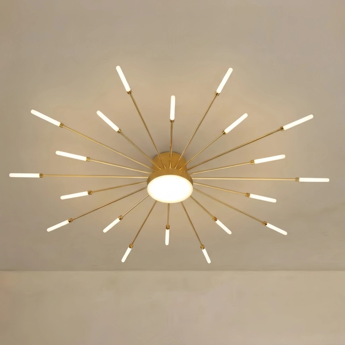 Nebula Modern Firework Ceiling Light – Gold/Black for Bedroom Dining Room Living Room