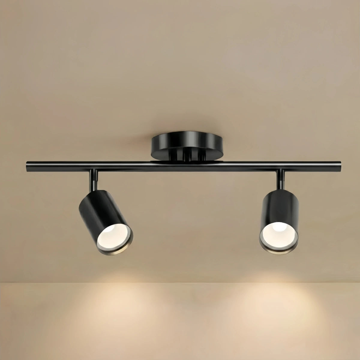Arcato Minimalist Linear Track Light – Brushed Gold/Matte Black for Living/Study Room