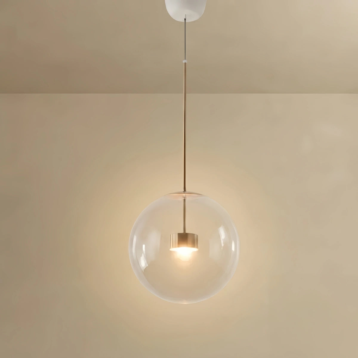 Vetro Modern Bubble Glass Pendant Light – Clear or Milky White for Dining Room
