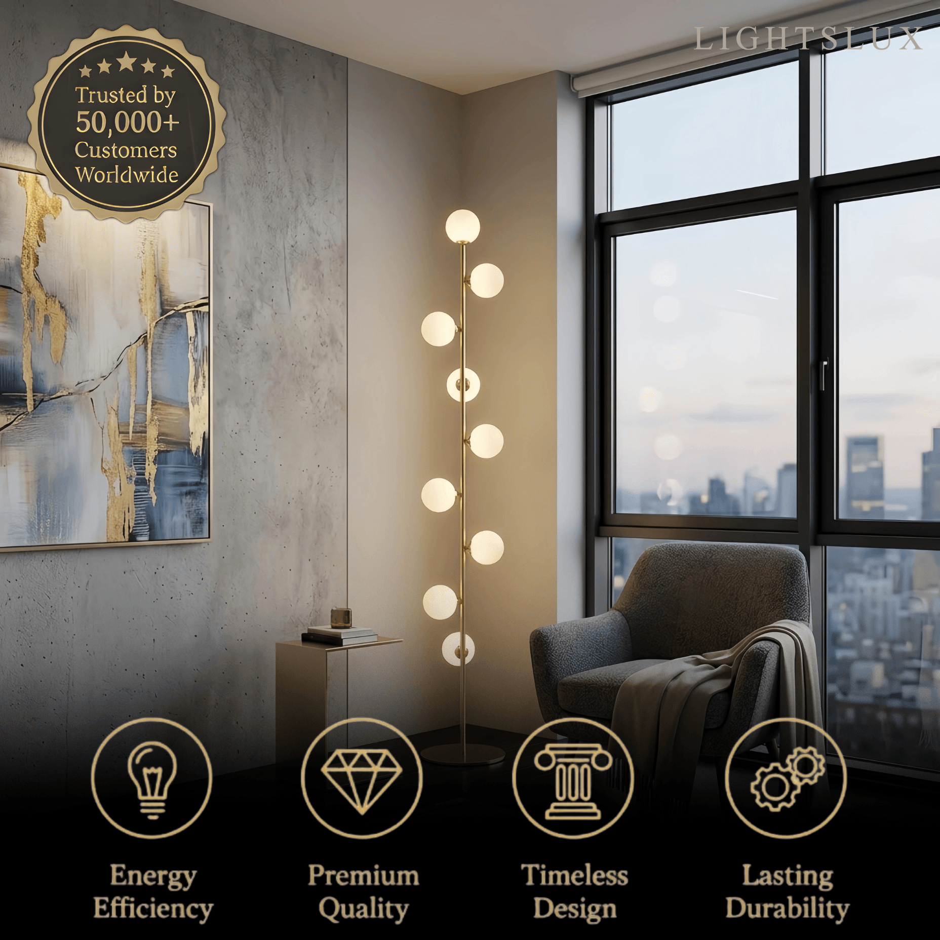 Excelis Modern Floor Lamp