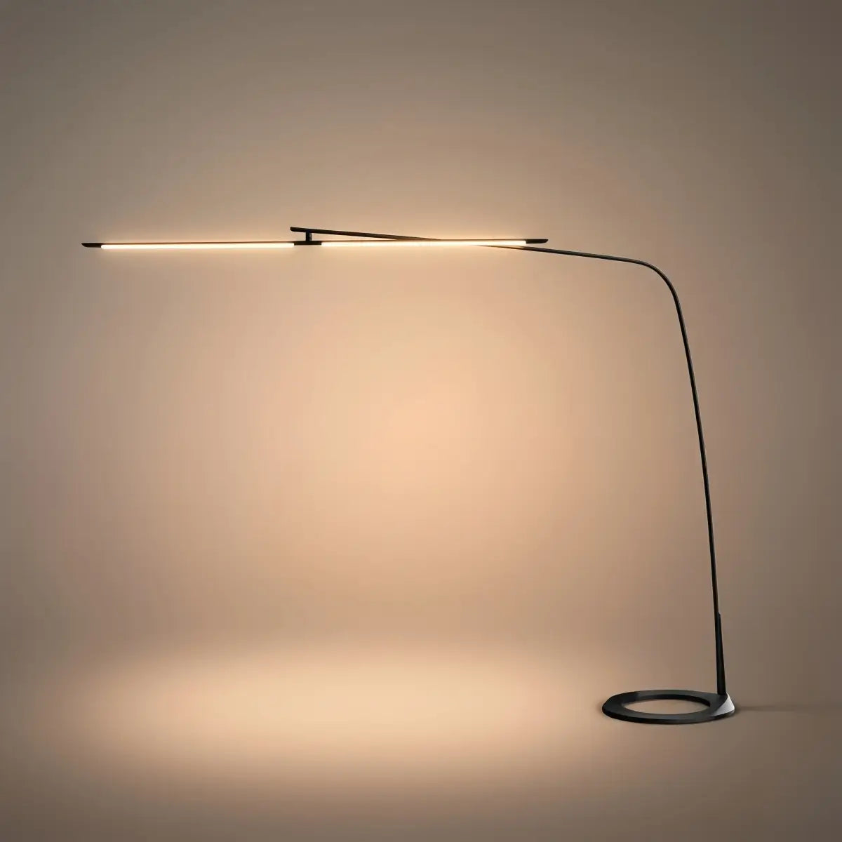 Arcato Modern Black Floor Lamp