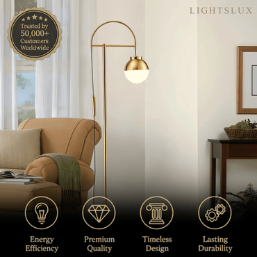Velora Modern Gold Floor Lamp