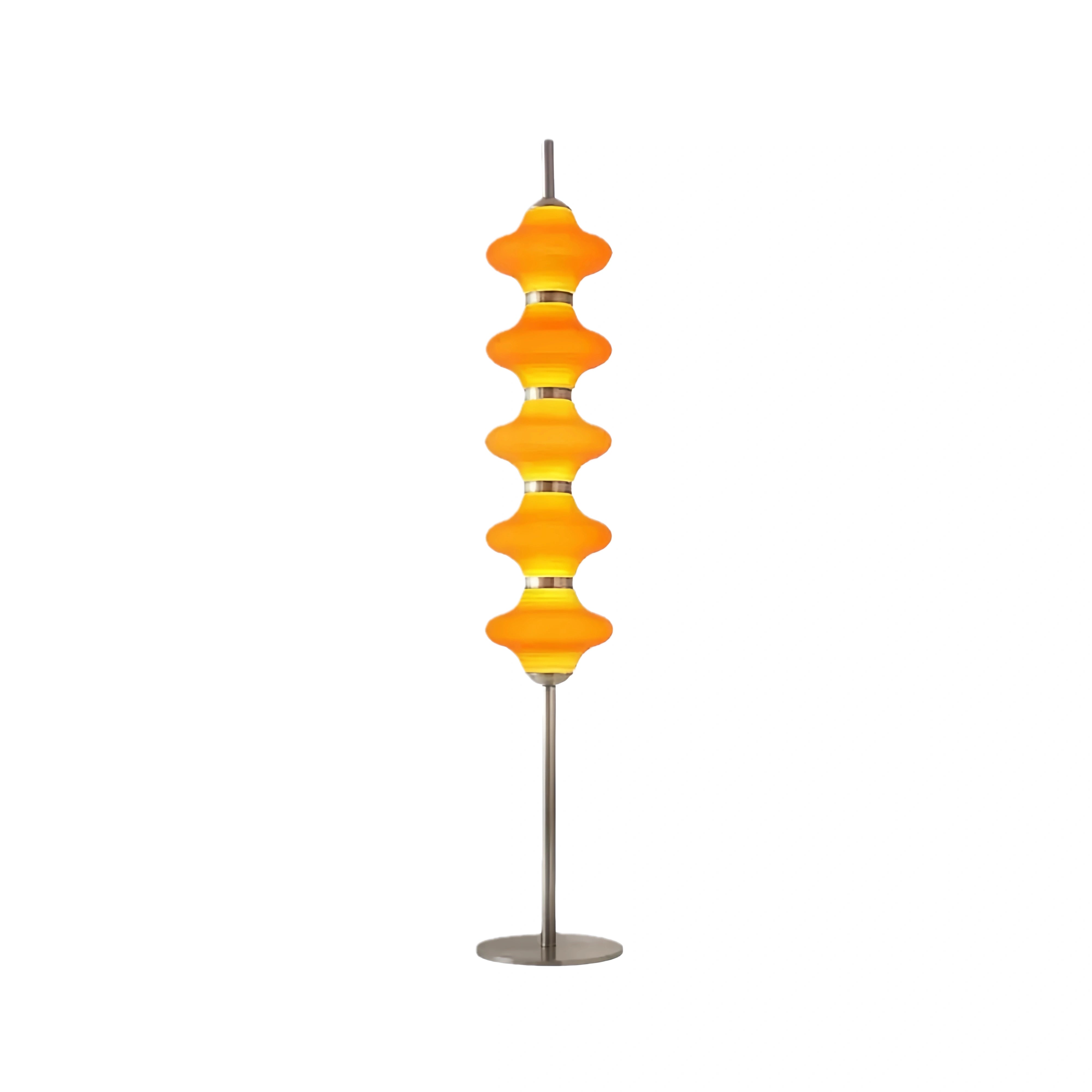 Modern Metal & Glass Floor Lamp