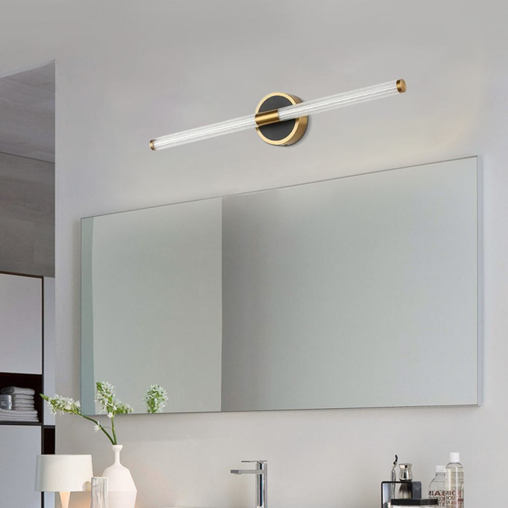 Designer Linear Gold Mirror Front Vanity Bathroom