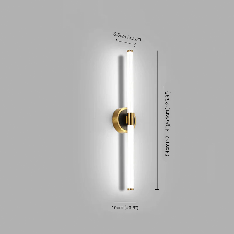 Designer Linear Mirror Front Vanity Dimension