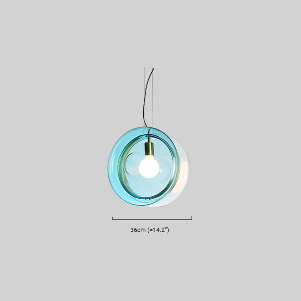 Morandia Designer Round Pendant Light – Blue
