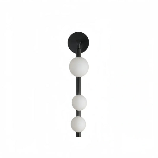 Modern_Wall_Light__Black_Metal_Glass_Globular_Design