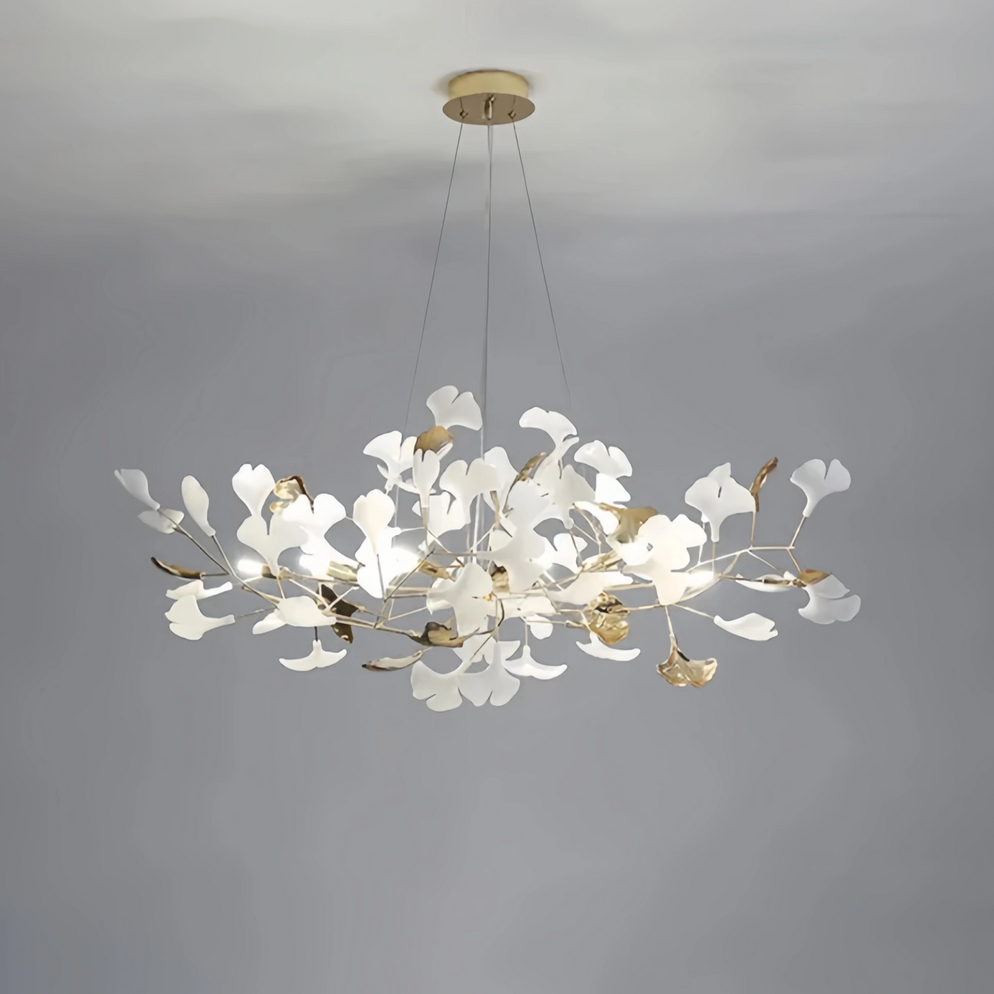Excelis Art Deco Chandelier – Ceramic Design for Dining Room