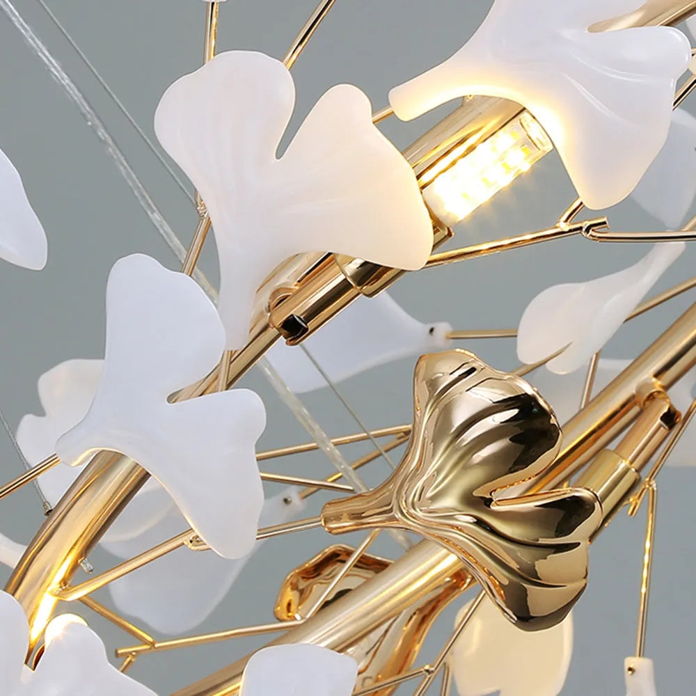 Art Deco Chandelier Petal Detail