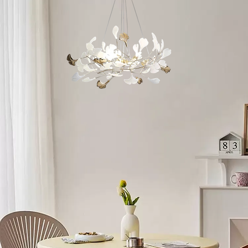 Art Deco Chandelier Petal Dining Room