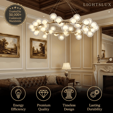Nebula Modern Gold Chandelier