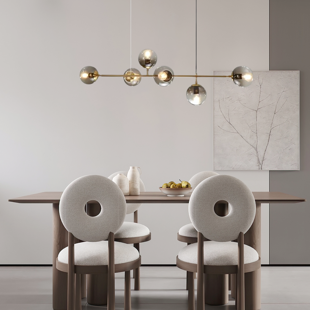 Modern Gold Bubble Chandelier