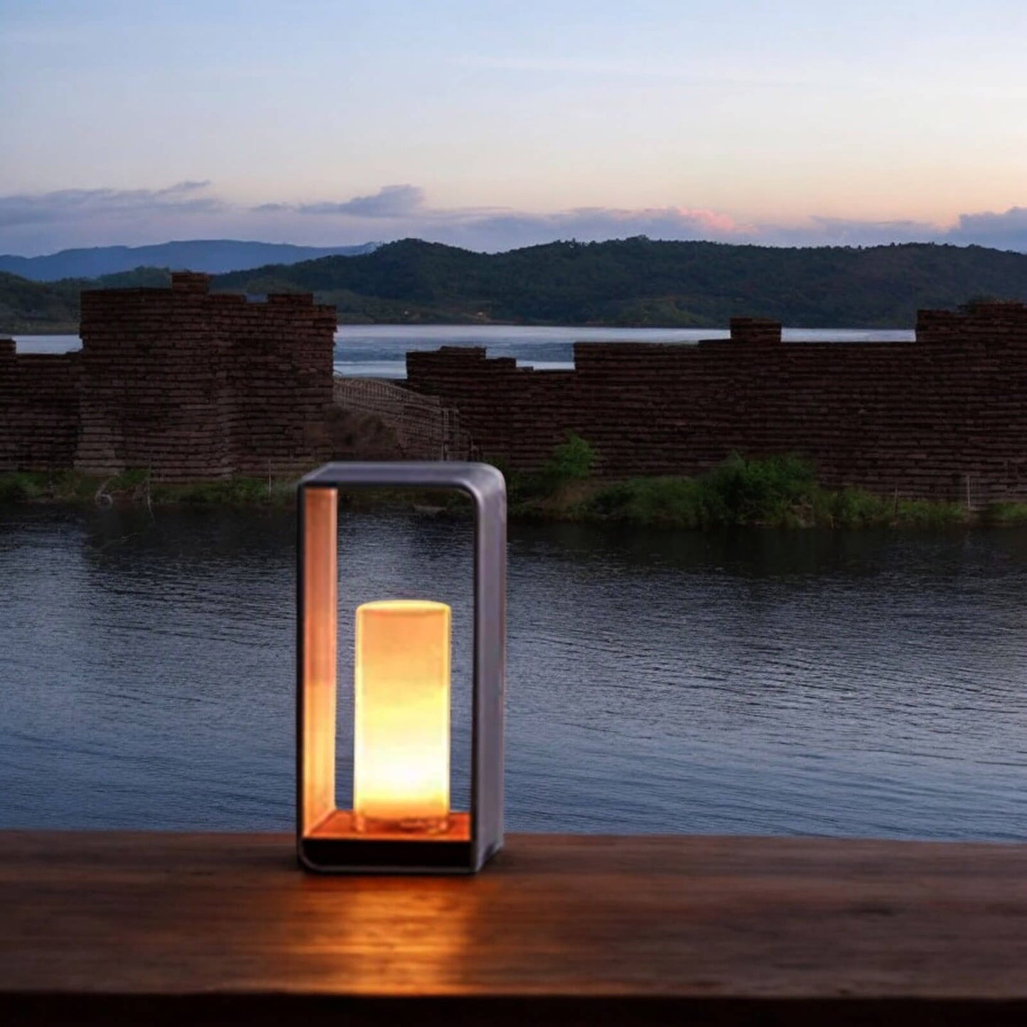 Modern Black Outdoor Lamp Outdoor Scenery Area