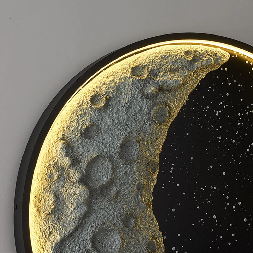 Wall Lamp - Modern Moon Metal