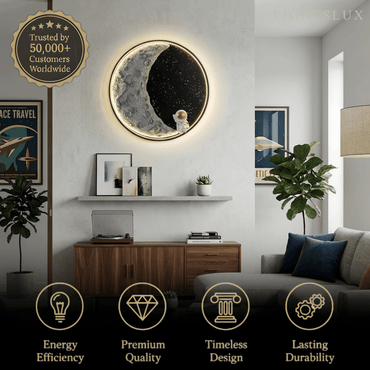 Vivara Art Deco Astronaut Wall Lamp