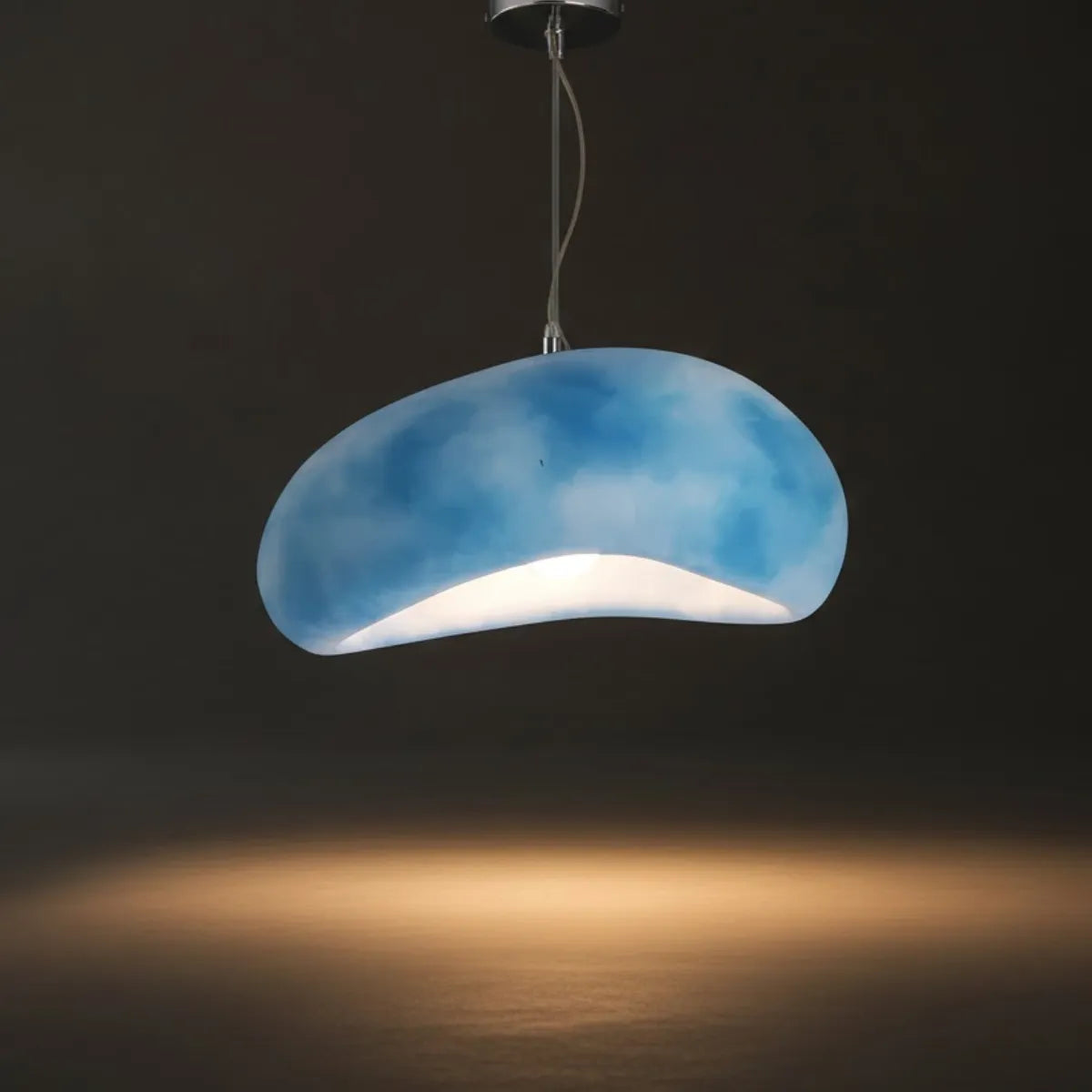 Bread-Shaped Pendant Light – Resin/Acrylic in 4 Colors for Dining Room