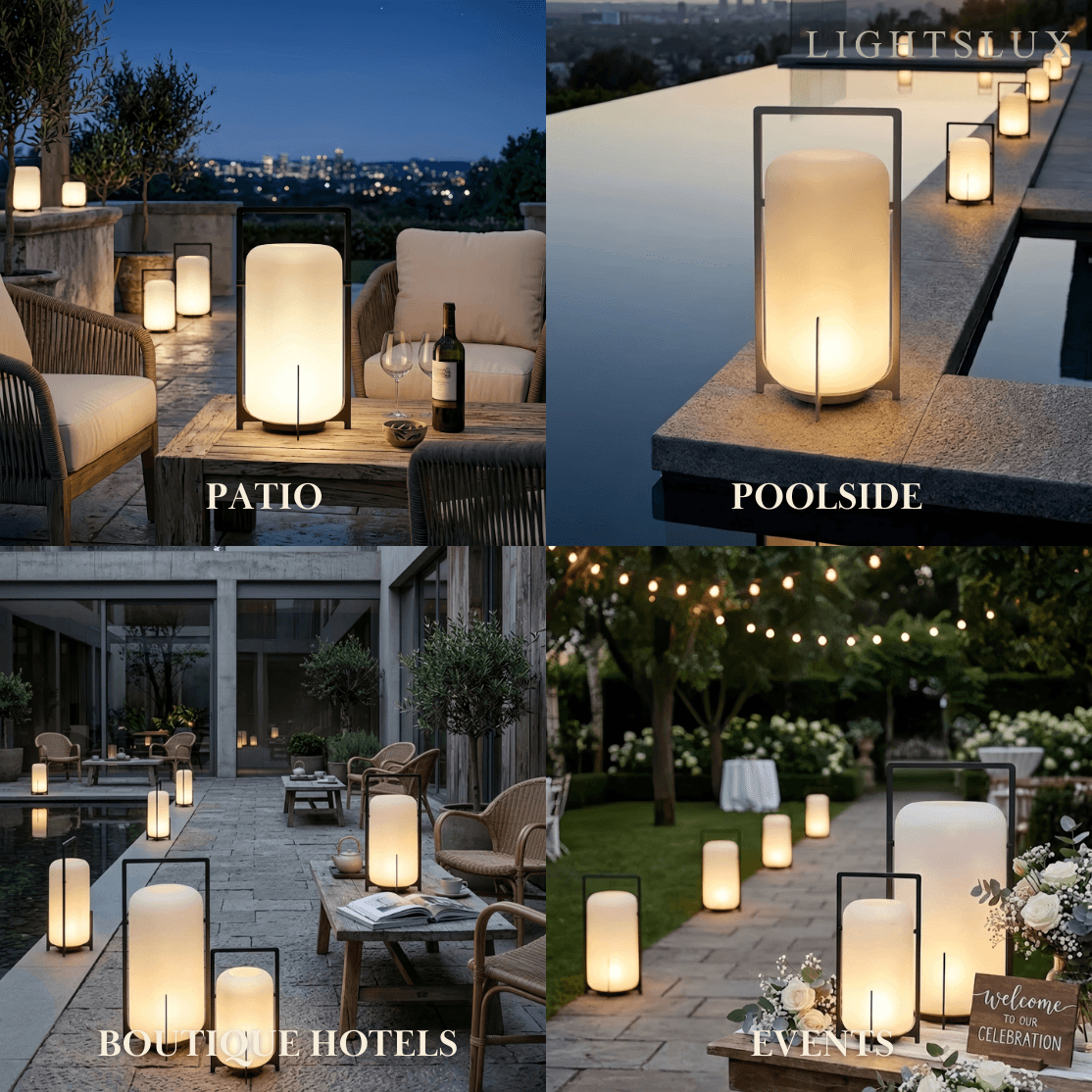 Lunara Modern Outdoor Solar Floor Lamp