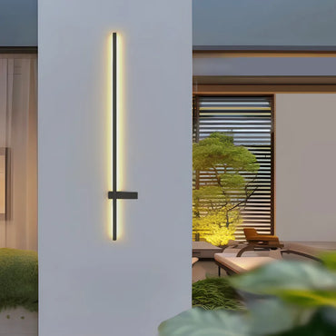 LED Wall Lamp – Black Solar & Sensor Light Outdoor