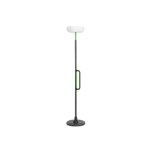 Modern Outdoor Floor Lamp - Black Metal