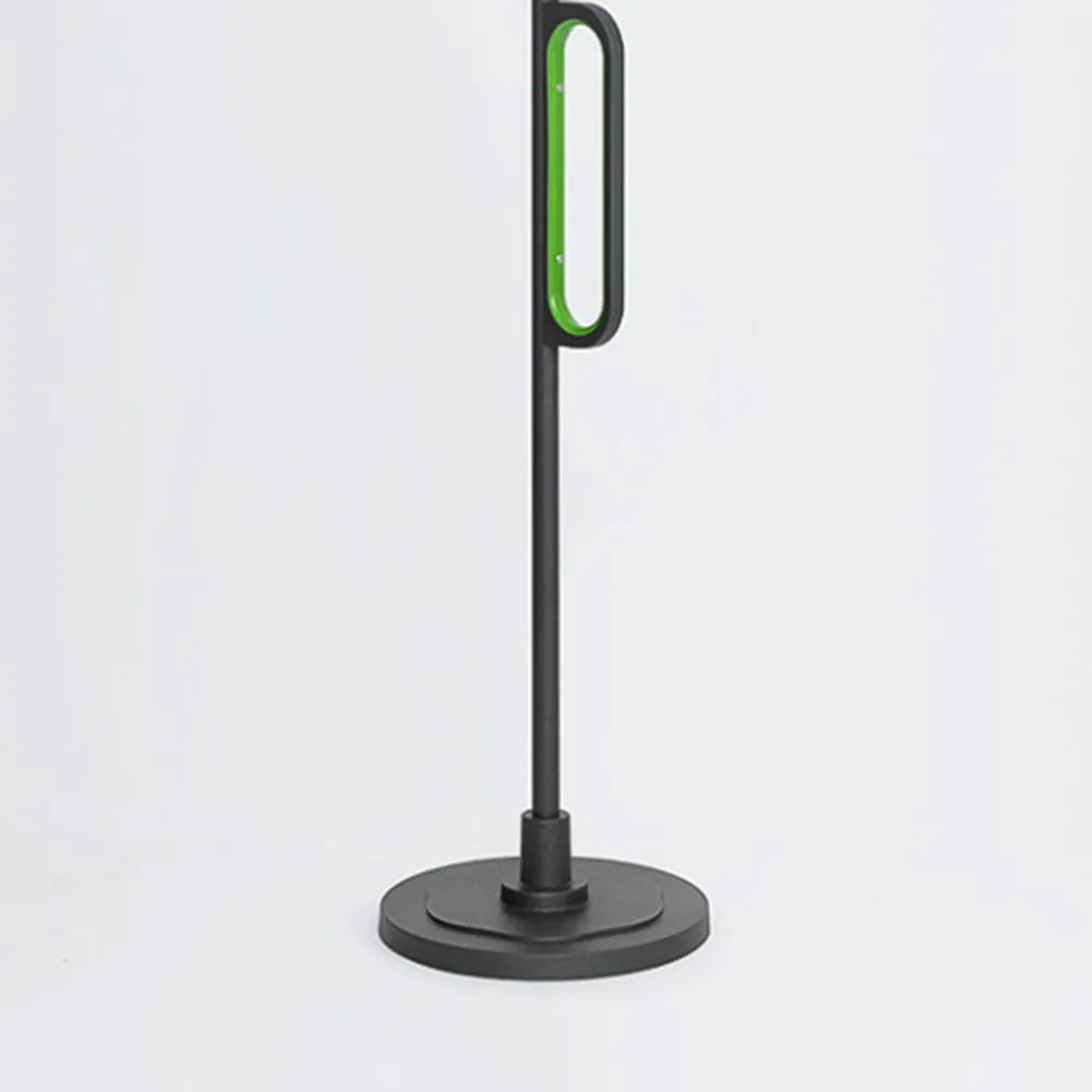 Modern Outdoor Floor Lamp - Black Metal & Acrylic Bowled Design for Courtyard