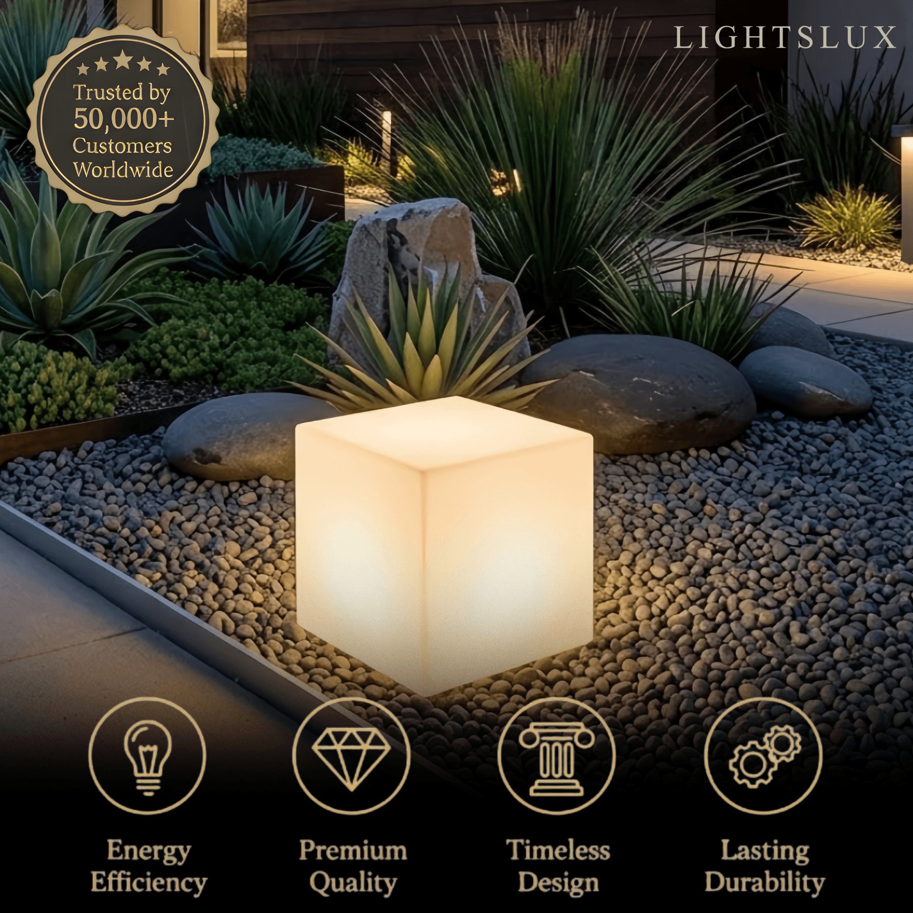 Arcato Modern Outdoor Floor Lamp
