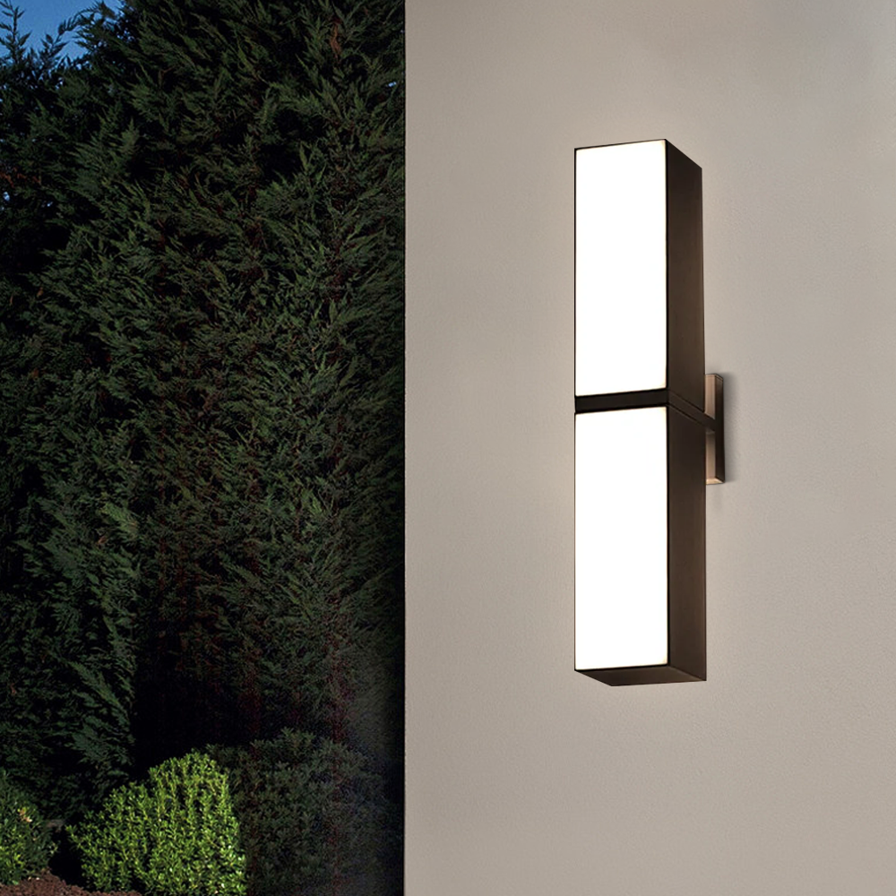 Modern Outdoor Wall Lamp - Black Irregular Design for Exterior Wall