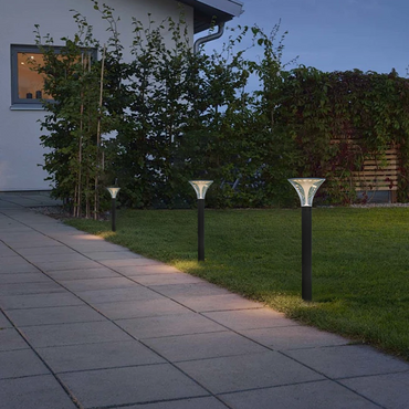 Modern Cylindrical Pathway Light